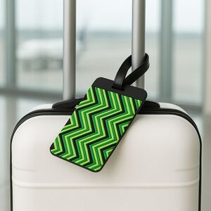 Green Travelon Zig Zag Luggage Tag